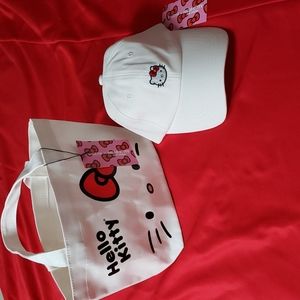 Sanrio / Shein Hello Kitty Cap with Small Tote Bag